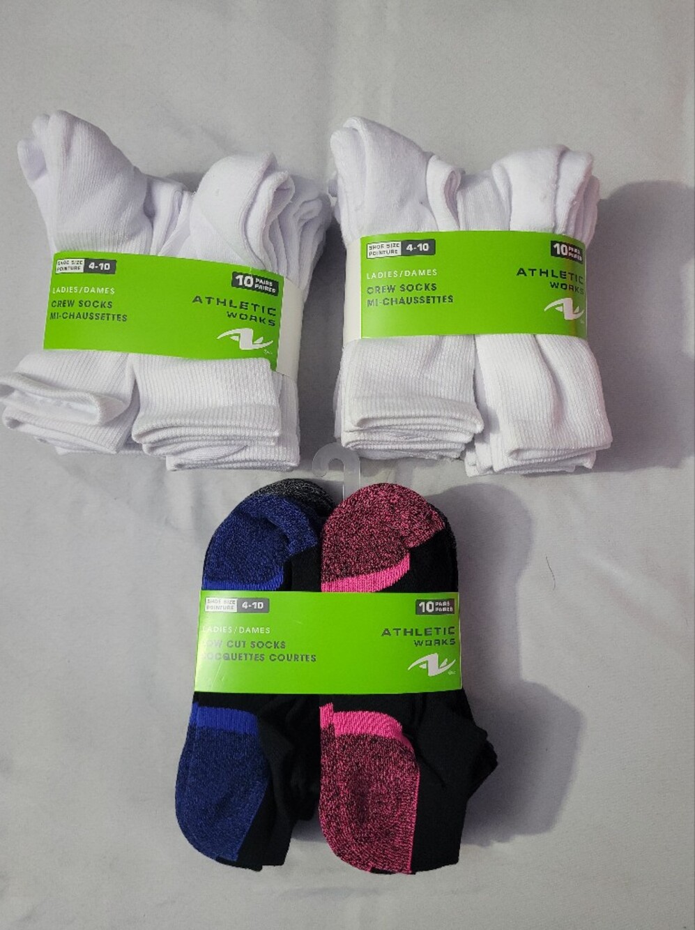 Athletic Works Womens Socks (3 Packs)